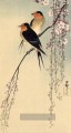 Schwalben mit Kirschblüte Ohara Koson Shin Hanga